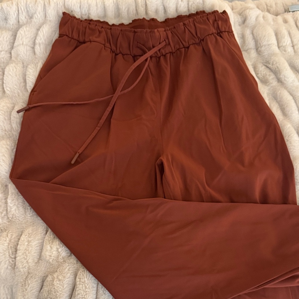 Rust Drawstring Pants - image 1